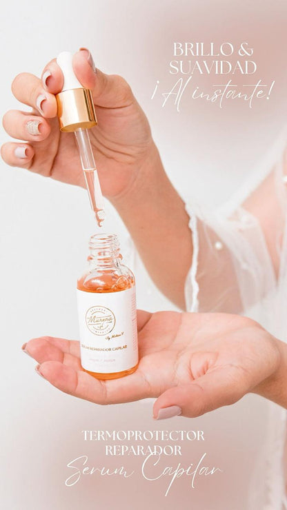 Serum Capilar Reparador con Argán y Jojoba - Brillo y Sedosidad Instantánea