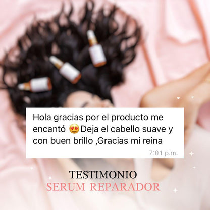 Serum Capilar Reparador con Argán y Jojoba - Brillo y Sedosidad Instantánea